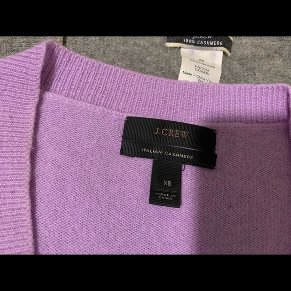 4 j.crew 100% cashmere v neck boyfriend sweaters - Picture 5 of 8